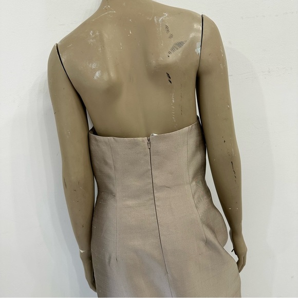 Champagne strapless column Montage by Mon Cheri evening dress. Size 6. - Picture 7 of 7